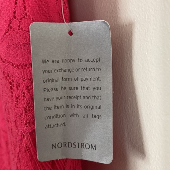 Adelyn Rae Pink Lace High Low MIDI Sheath Sleeveless Dress. Sz M. NWT - Picture 5 of 9